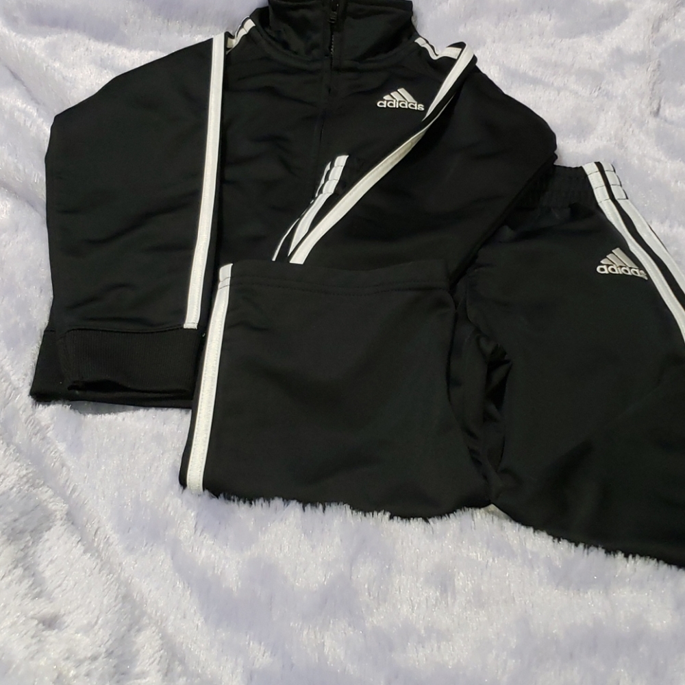 Adidas 3 stripe track suit
